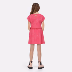 Regatta Childrens/Kids Catrinel Animal Print Casual Dress - 3-4 Years, Pink Fusion