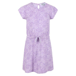 Regatta Childrens/Kids Catrinel Animal Print Casual Dress - 9-10 Years, Pastel Lilac