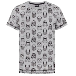 Star Wars: The Last Jedi Boys All-Over Print T-Shirt - 5-6 Years, Grey Marl/Black