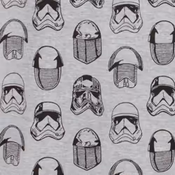 Star Wars: The Last Jedi Boys All-Over Print T-Shirt - 5-6 Years, Grey Marl/Black