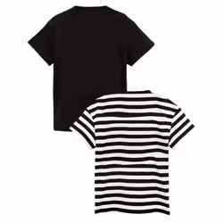 Barbie Girls T-Shirt (Pack of 2) - 3-4 Years, Black/White