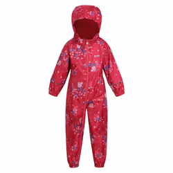 Regatta Childrens/Kids Pobble Peppa Pig Floral Waterproof Puddle Suit