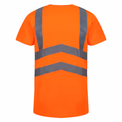 Regatta Mens Pro Hi-Vis Short-Sleeved T-Shirt - 3XL, Orange/Navy