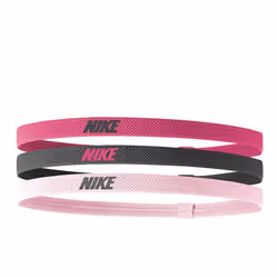 Nike Mixed Width Headband (Pack of 3) - One Size, Pink/Grey