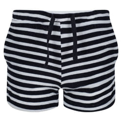 Regatta Childrens/Kids Dayana Towelling Stripe Casual Shorts - 7-8 Years, Navy/White
