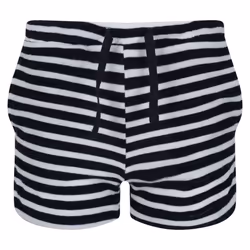 Regatta Childrens/Kids Dayana Towelling Stripe Casual Shorts - 11-12 Years, Navy/White