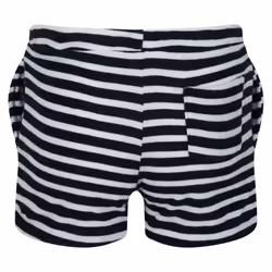 Regatta Childrens/Kids Dayana Towelling Stripe Casual Shorts - 11-12 Years, Navy/White