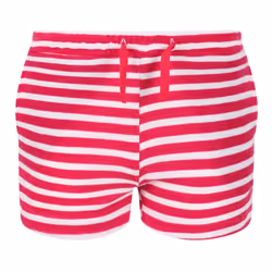 Regatta Childrens/Kids Dayana Towelling Stripe Casual Shorts - 7-8 Years, Pink Fusion/White