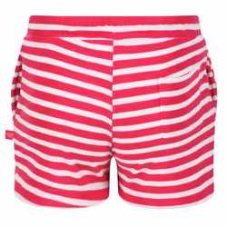 Regatta Childrens/Kids Dayana Towelling Stripe Casual Shorts - 7-8 Years, Pink Fusion/White