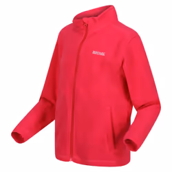 Regatta Great Outdoors Childrens/Kids King II Lightweight Full Zip Fleece Jacket - 14 Years, Pink Potion