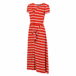 Regatta Womens/Ladies Maisyn Stripe Shirt Dress - 8 UK, True Red/White