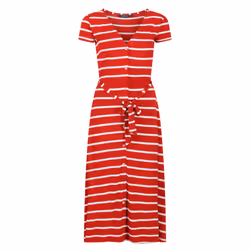 Regatta Womens/Ladies Maisyn Stripe Shirt Dress - 10 UK, True Red/White