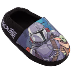 Star Wars: The Mandalorian Boys Slippers - 5 UK, Black/Blue
