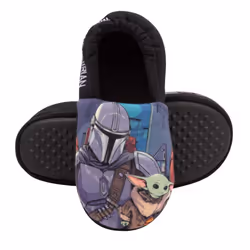 Star Wars: The Mandalorian Boys Slippers - 5 UK, Black/Blue