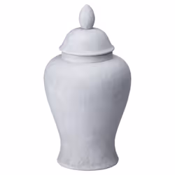 Hill Interiors Darcy Stone Effect Ginger Jar - 28cm x 13cm x 13cm, Stone