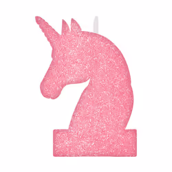 Amscan Magical Unicorn Glitter Birthday Candle