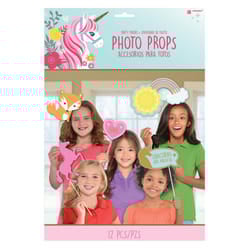 Amscan Magical Unicorn Photobooth Props Set (Pack of 12)