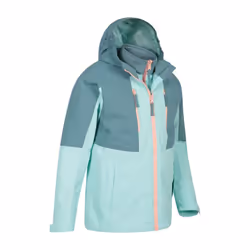 Mountain Warehouse Childrens/Kids Ravine 3 in 1 Waterproof Jacket - 14 Years, Teal