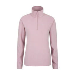 Mountain Warehouse Womens/Ladies Camber Half Zip Fleece Top - S, Light Pink