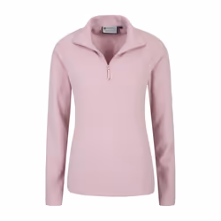 Mountain Warehouse Womens/Ladies Camber Half Zip Fleece Top - S, Light Pink
