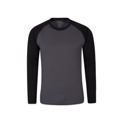 Mountain Warehouse Mens Endurance Long-Sleeved T-Shirt - XXS, Black