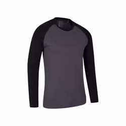 Mountain Warehouse Mens Endurance Long-Sleeved T-Shirt - L, Black
