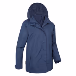 Mountain Warehouse Womens/Ladies Fell 3 in 1 Water Resistant Jacket - 4 UK, Navy