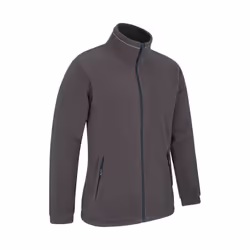 Mountain Warehouse Mens Bernard Windproof Fleece Jacket - XS, Dark Grey