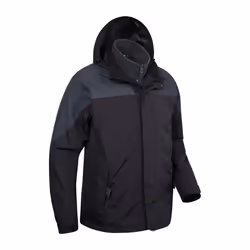 Mountain Warehouse Mens Storm 3 in 1 Waterproof Jacket - XXS, Grey