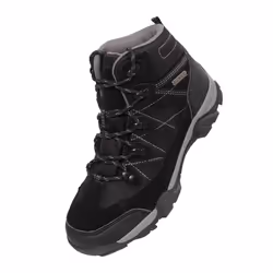 Mountain Warehouse Childrens/Kids Trail Suede Walking Boots - 3 UK, Black