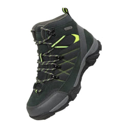 Mountain Warehouse Childrens/Kids Trail Suede Walking Boots - 5 UK, Lime