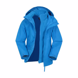Mountain Warehouse Childrens/Kids Fell 3 in 1 Jacket - 9-10 Years, Cobalt Blue