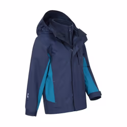 Mountain Warehouse Childrens/Kids Cannonball 3 in 1 Waterproof Jacket - 13 Years, Blue