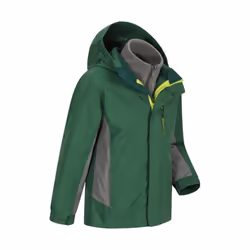 Mountain Warehouse Childrens/Kids Cannonball 3 in 1 Waterproof Jacket - 3-4 Years, Khaki