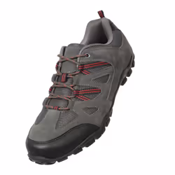 Mountain Warehouse Mens Outdoor III Suede Walking Shoes - 9 UK, Dark Grey