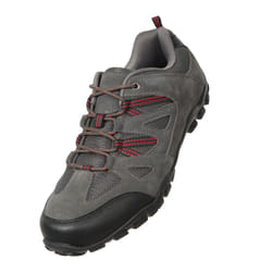 Mountain Warehouse Mens Outdoor III Suede Walking Shoes - 9 UK, Dark Grey