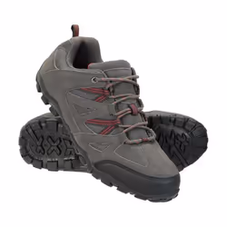 Mountain Warehouse Mens Outdoor III Suede Walking Shoes - 8 UK, Dark Grey