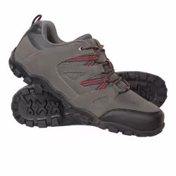 Mountain Warehouse Mens Outdoor III Suede Walking Shoes - 11 UK, Dark Grey