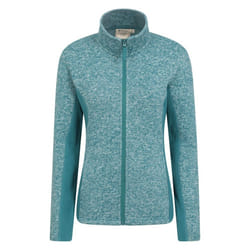 Mountain Warehouse Womens/Ladies Idris Panelled Fleece Jacket - 18 UK, Dark Teal