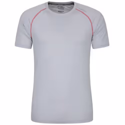 Mountain Warehouse Mens Aero II Short-Sleeved T-Shirt - S, Light Grey
