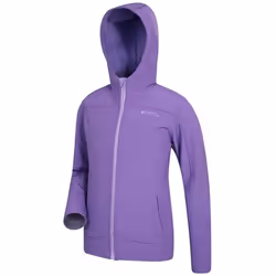 Mountain Warehouse Childrens/Kids Exodus Water Resistant Soft Shell Jacket - 7-8 Years, Purple