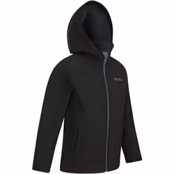 Mountain Warehouse Childrens/Kids Exodus Water Resistant Soft Shell Jacket - 5-6 Years, Black