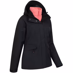 Mountain Warehouse Womens/Ladies Thunderstorm 3 in 1 Waterproof Jacket - 16 UK, Black