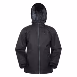 Mountain Warehouse Childrens/Kids Torrent Taped Seam Waterproof Jacket - 5-6 Years, Black