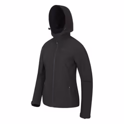 Mountain Warehouse Womens/Ladies Exodus Breathable Soft Shell Jacket - 12 UK, Black