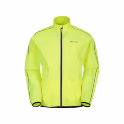 Mountain Warehouse Mens Force Reflective Water Resistant Jacket - XS, Yellow