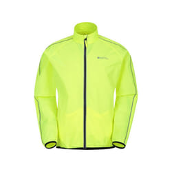 Mountain Warehouse Mens Force Reflective Water Resistant Jacket - XS, Yellow