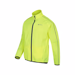 Mountain Warehouse Mens Force Reflective Water Resistant Jacket - XS, Yellow