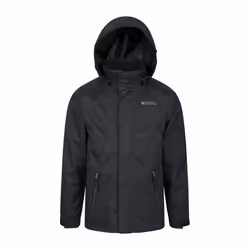 Mountain Warehouse Childrens/Kids Bracken Extreme 3 in 1 Waterproof Jacket - 13 Years, Black