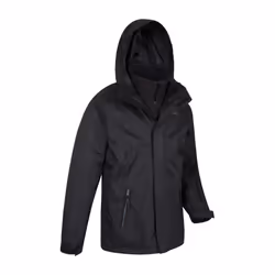 Mountain Warehouse Childrens/Kids Bracken Extreme 3 in 1 Waterproof Jacket - 13 Years, Black